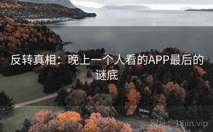 反转真相：晚上一个人看的APP最后的谜底  第2张