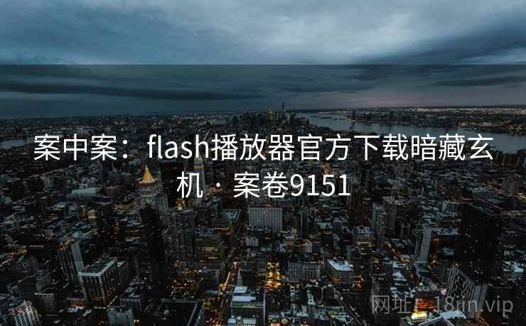 案中案：flash播放器官方下载暗藏玄机 · 案卷9151  第2张