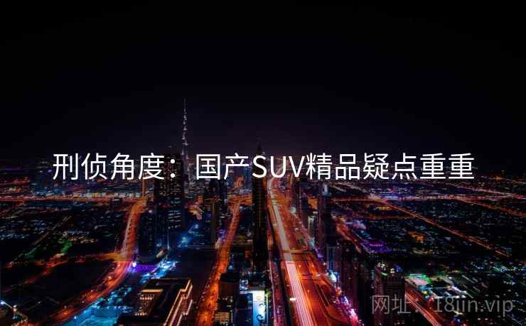 刑侦角度：国产SUV精品疑点重重  第2张
