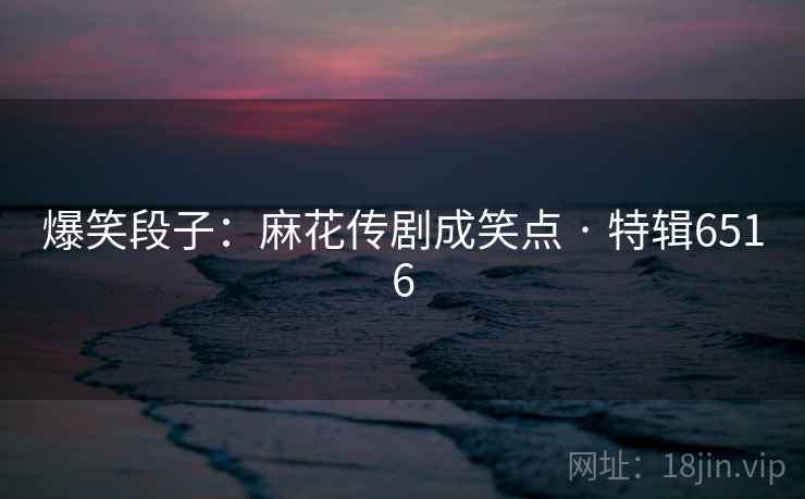 爆笑段子：麻花传剧成笑点 · 特辑6516  第1张