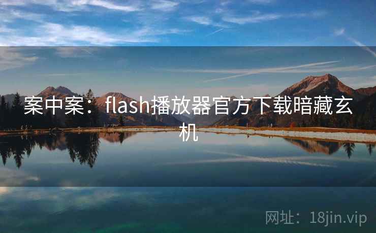案中案：flash播放器官方下载暗藏玄机  第2张